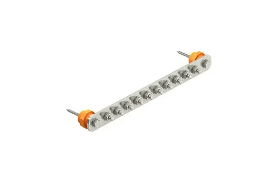 OBO BETTERMANN 5015866 Equipotential bonding bar for industrial areas, 10 connections