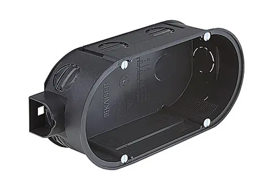 KAISER 1656-02 Flush-mounted device box 2-fold, including screws | 42 mm