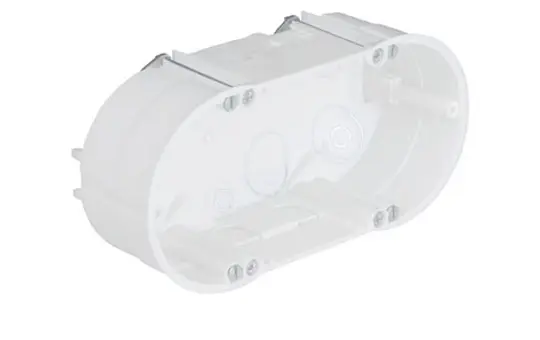 KAISER 9062-77 Hollow Wall Double Device Box halogen free | 47 mm