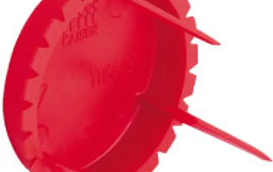 KAISER 1181-35 Round Signal Cover red | Ø 35 mm