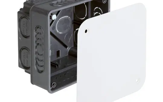 KAISER 1094-01 Boîte de connexion encastrée Couvercle sans halogène | 87x87 mm