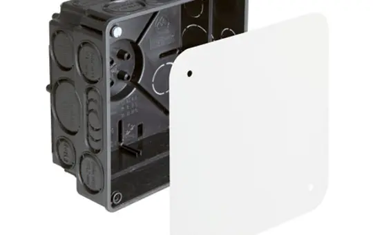 KAISER 1095-91 Boîte de connexion encastrée Couvercle, VDE | 107x107 mm
