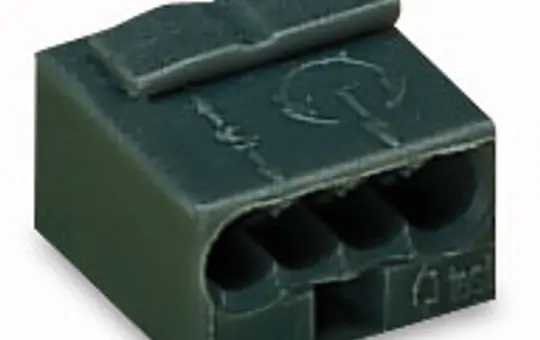 WAGO 243-204 Connection Terminal Block Micro Series 243 4-fold | dark gray