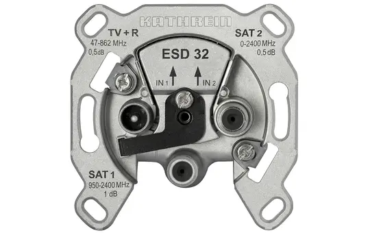 KATHREIN 274421 Prise d'antenne Triple, Twin-Sat, stabilisateur, 1 dB