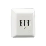 RUTENBECK 10210109 TAE connection socket NFN surface-mounted | pure white