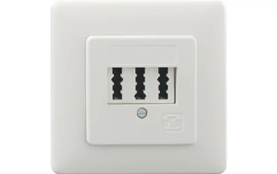 RUTENBECK 10210204 TAE connection socket NFN flush-mounted with cover | pure white