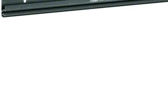 HAGER SL200801 tehalit skirting trunking lower section 3 chambers | black | 20x80 mm