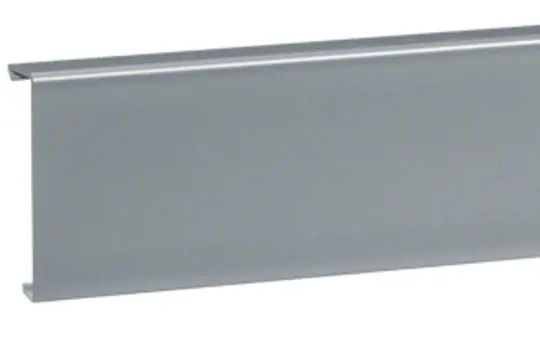 HAGER SL200802D1 tehalit partie supérieure de goulotte plinthe standard | aluminium | 20x80 mm