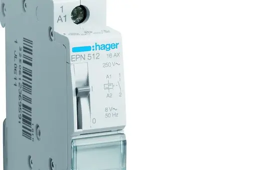 HAGER EPN512 Remote Switch Normally open, 8 V