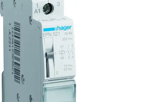 HAGER EPN521 Remote Switch 2 NO contacts, 12 V