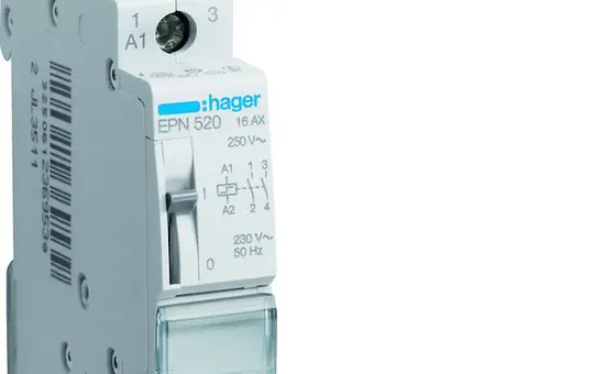HAGER EPN520 Télécommande 2 contacts normalement fermés, 230 V