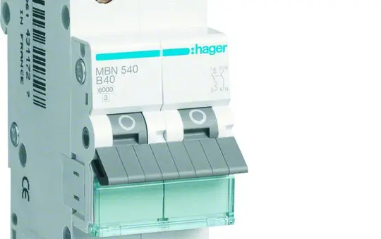 HAGER MBN540 Circuit Breaker 1-pole+N Type B 40A