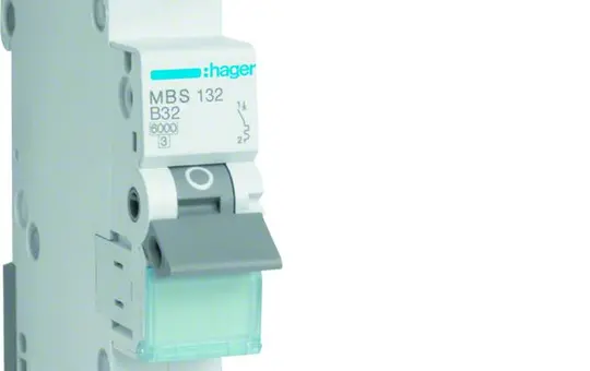HAGER MBS132 Disjoncteur unipolaire type B QuickCon. 32A