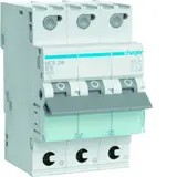 HAGER MCS316 Disjoncteur 3 pôles Type C QuickCon. 16 A