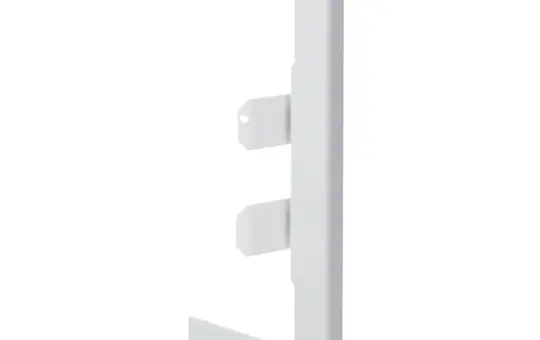 HAGER BR65130W9016 tehalit Dado trunking wall connection 80 mm, sheet steel | traffic white | 65x130 mm