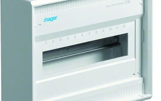 HAGER VA12CN Volta Surface-Mounted Small Distribution Board 1 row