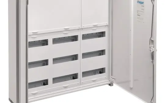 HAGER FWB53N Field Distributor IP44 Closed Cover Hood 3 fields | 800 mm