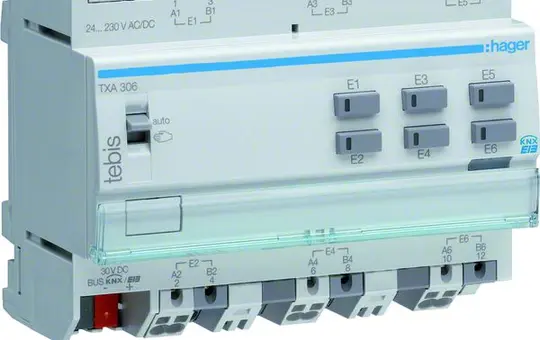 HAGER TXA306 KNX Universal Binary Input 6-fold