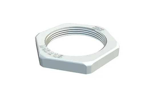 OBO BETTERMANN 2048914 Locknut polyamide | light gray | M16x1,5