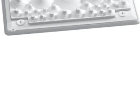 HAGER FZ402 Cable Entry IP55 flexible with nubs for tearing out
