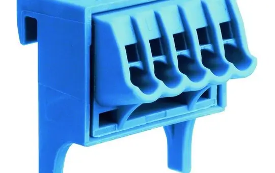 HAGER VZ455N Volta Terminals QuickConnect, 10 pieces | blue