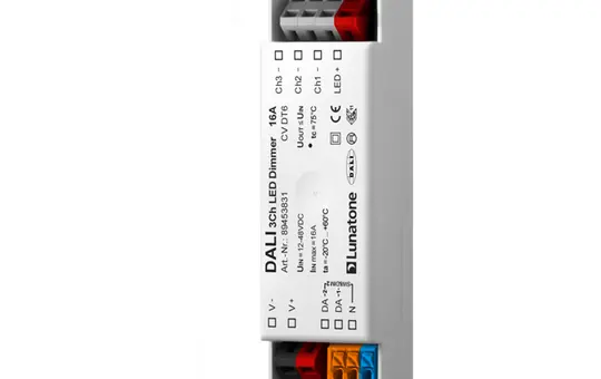 LUNATONE 89453831 Actionneur DALI-LED gradateur CV DT6 DE Triple, 16 A