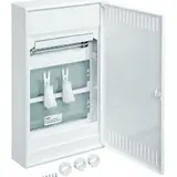 HAGER VA36NW Petit tableau de distribution Volta Multimedia en saillie 3 rangées, avec porte en tôle d'acier perforée
