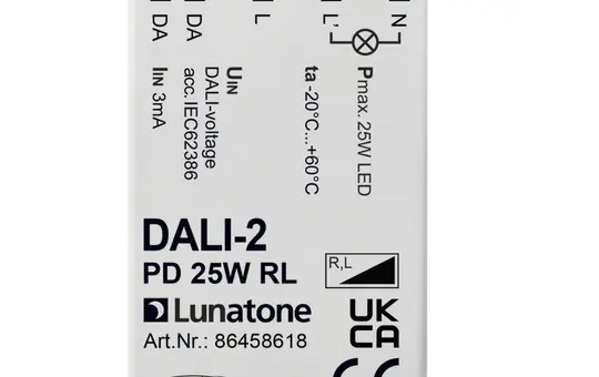 LUNATONE 86458618 DALI dimmer actuator 25 W flush-mounted Phase control (RL)
