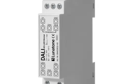 LUNATONE 89453832-HS DALI LED dimmer actuator CV DT6 REG 4-fold, 16 A