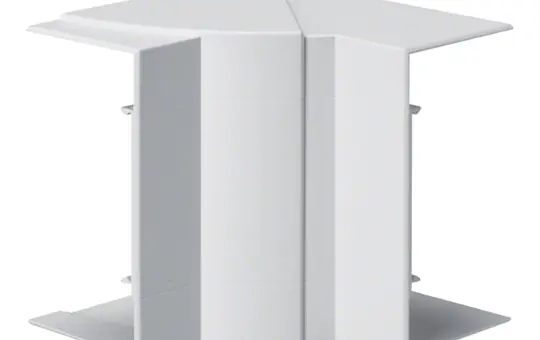 HAGER BR651304H9016 tehalit angle intérieur pour goulotte de plinthe plastique | blanc trafic | 65x130 mm