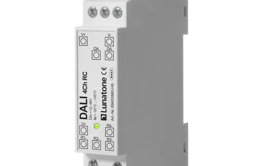 LUNATONE 89453860-HS DALI Relay Controller REG 4-fold