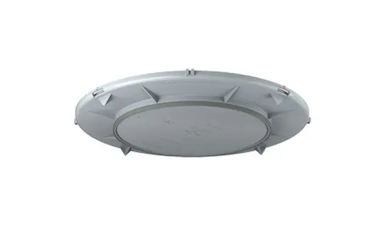 KAISER 1283-62 Front part for HaloX 250 flush-mounted housing Exposed concrete | Ø 190 mm
