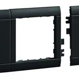HAGER GR0800B9011 Modular cover 50 mm 80 mm, halogen-free plastic | graphite black
