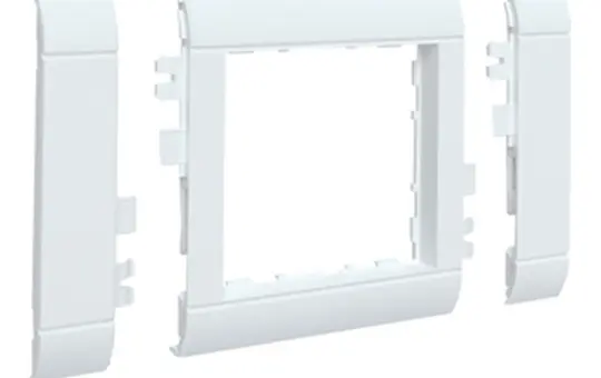 HAGER GR0800A9016 Modular cover 55 mm 80 mm, halogen-free plastic | traffic white