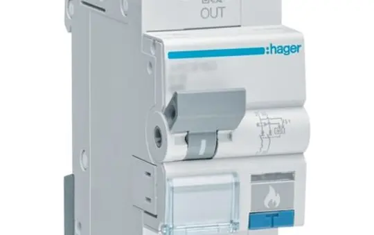 HAGER ARC966D Fire Protection Switch C-Characteristic 16A (6kA)