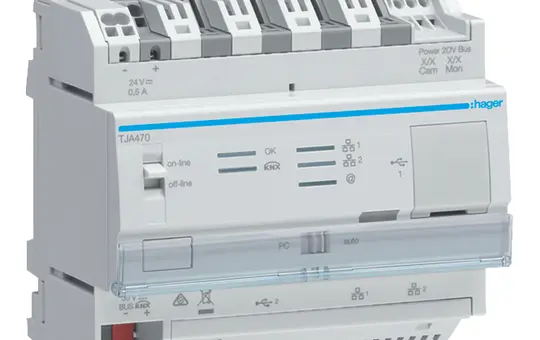 HAGER TJA470 KNX configuration server domovea expert