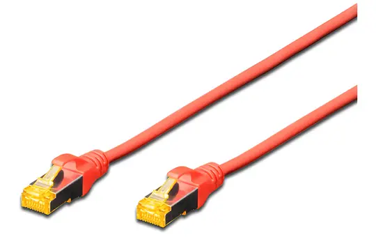 DIGITUS DK-1644-A-0025/R Patch Cable Cat.6a S/FTP red | 0,25 m