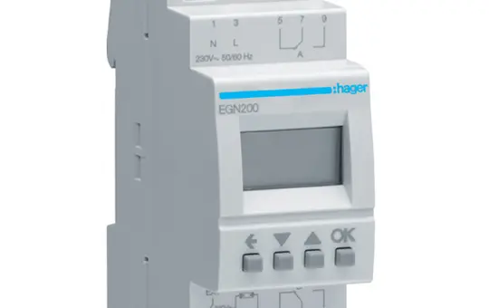 HAGER EGN200 Digital Multifunction Timer Switch 2 channels