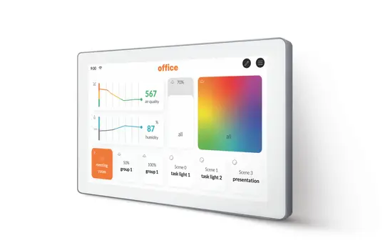 LUNATONE 86456840-P-W DALI-2 Touch Display Plus | white | 7 inches