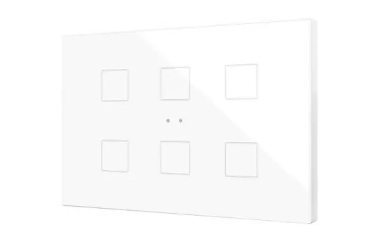 ZENNIO ZVIFXLX6W KNX Touch Sensor Flat XL 6-fold | white