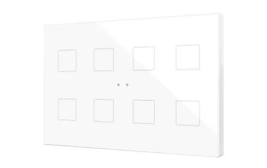 ZENNIO ZVIFXLX8W KNX Touch Sensor Flat XL 8-fold | white