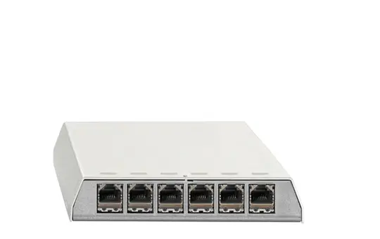 RUTENBECK 23611106 Surface-Mounted Patch Panel 6-fold Cat. 6a