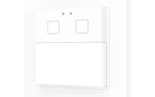 ZENNIO ZPDW2V2W KNX wall motion detector 2 buttons | white