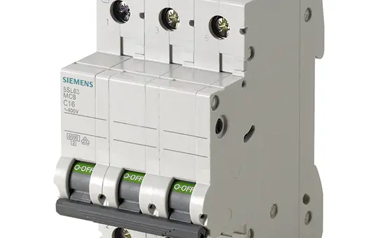 SIEMENS 5SL6316-6 Disjoncteur 3 pôles Type B 6 kA 16 A