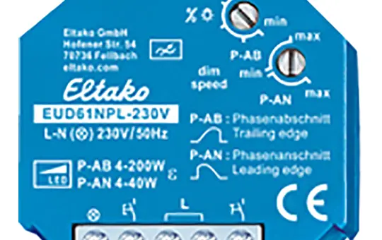 ELTAKO EUD61NPL-230V Universal Dimmer Flush-Mounted LED, 200W