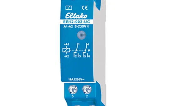 ELTAKO ER12-002-UC Relais de commutation 12-230 V REG 16 A, 2 O