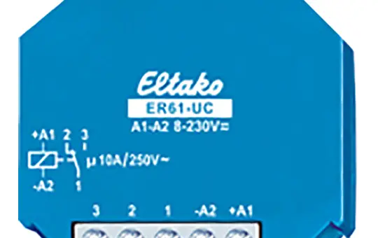 ELTAKO ER61-UC Switching Relay 1 changeover contact, potential-free