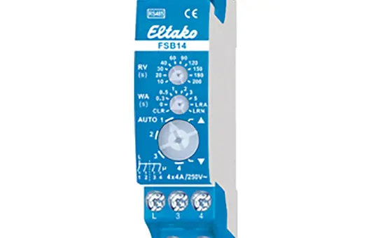 ELTAKO FSB14 RS485 Roller Shutter Actuator REG 2+2 NO contacts, 4 A