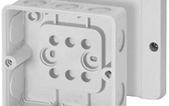 HENSEL DE9340 Cable Junction Box Series D empty | gray | 98x98 mm
