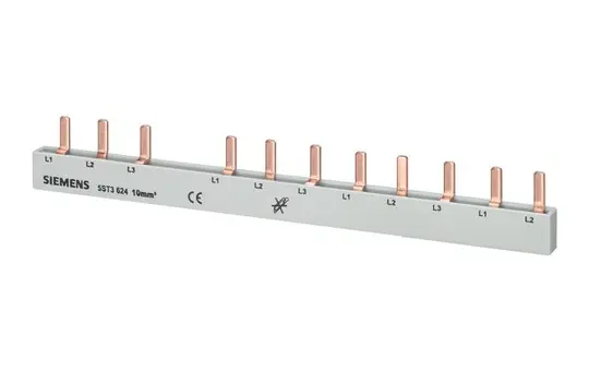 SIEMENS 5ST3624 Rail de phase 3 pôles pour FI 12 TE | 10 mm²